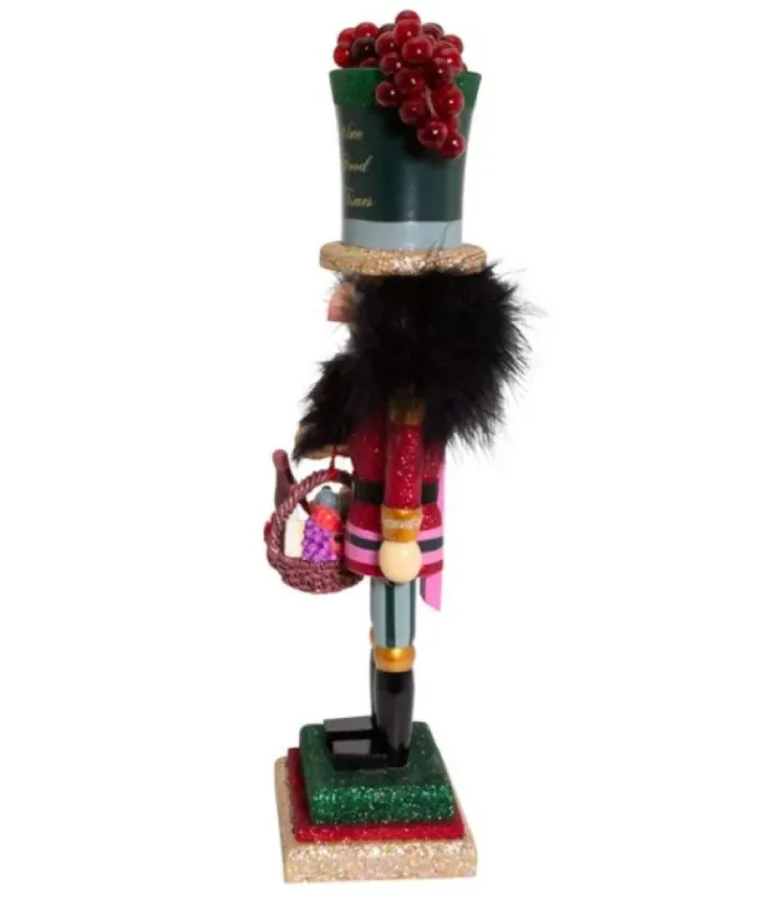 Boutique de Noël Ballet & Nutcrackers*Red Wine Themed 14" Tall Nutcracker