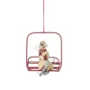 Boutique de Noël Family & Friends*Resin Ornament, Dog On Chair Lift