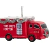 Boutique de Noël Mom'S Kitchen & Bakery*Resin Ornament, Vintage Budweiser Truck