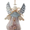 Boutique de Noël Rustic*Rustic Angel With Silver Wings Ornament