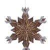 Boutique de Noël Rustic*Rustic Snowflake Ornament