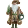 Boutique de Noël Angels & Santas*18"Sage/Fur Santa W/Tree