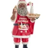 Boutique de Noël Mom'S Kitchen & Bakery*Santa With Cookies And Milk Ornament
