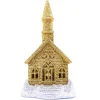Boutique de Noël Religion*Silver And Gold Led Church Ornament