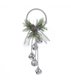Boutique de Noël Enchanted Forest*Silver And White Bell Door Hanger