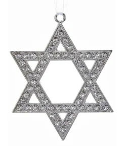 Boutique de Noël Religion*Silver Star Of David Ornament