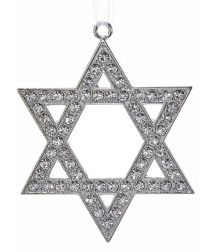Boutique de Noël Religion*Silver Star Of David Ornament