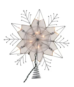 Boutique de Noël Stars & Tree Toppers*Six Point Snowflake Star Tree Top