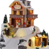 Boutique de Noël Christmas Classics*Ski Resort, Animated, Requires Batteries