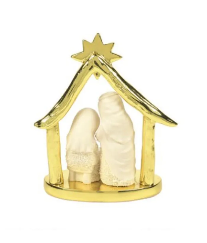 Boutique de Noël Miscellaneous*Snowbabies Gold Nativity