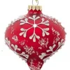 Boutique de Noël Miscellaneous*Snowflake Onion Glass Ornament