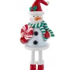 Boutique de Noël Mom'S Kitchen & Bakery*Snowman Dangling Legs Ornament