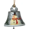 Boutique de Noël Rustic*Snowman Grey Bell Ornament