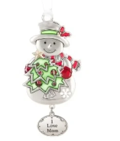 Boutique de Noël Family & Friends*Snowman Ornament, 3"