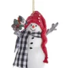 Boutique de Noël Winter Wonderland*Snowman Ornament With Bird