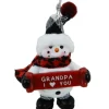 Boutique de Noël Family & Friends*Snowman With Banner, Message, "Grandpa I Love You ", Ornament