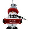 Boutique de Noël Rustic*Snowman With Banner, Message, "Special Brother", Ornament