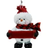 Boutique de Noël Family & Friends*Snowman With Banner, Personalisable Ornament