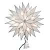 Boutique de Noël Rustic*Sunburst Capiz Lighted Star Tree Top