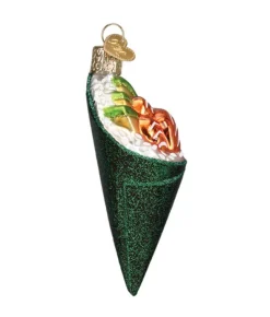 Boutique de Noël Varied Shapes*Sushi Hand Roll Glass Ornament