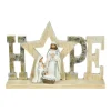 Boutique de Noël Religion & Nativities*Table Decor, The Holy Family, With Message Of "Hope"
