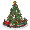 Boutique de Noël Santa'S Workshop*Table Ornament, Clockwork Animated Musical Tree, Measures 6 Inches Tall.