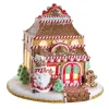 Boutique de Noël Ginger Bread & Candy Shoppe*Table Ornament, 7",Gingerbread Shoppe Battery Operated C7 Bulb