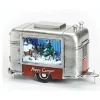 Boutique de Noël Usb & Led*Table Piece, Airstream Style Caravan, Musical, Animated, Led Lighting