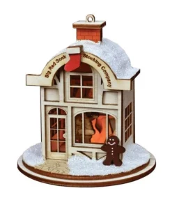 Boutique de Noël Nordic Villages*Table Piece, Big Red Stocking Company, German Village, Led Illumination