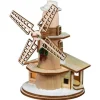 Boutique de Noël Nordic Villages*Table Piece, German Village Windmill, Led Lit