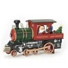 Boutique de Noël Usb & Led*Table Piece, Led Lit, Musical Steam Locomotive, With Santa Driving