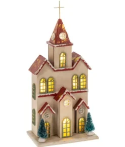 Boutique de Noël Nordic Villages*Table Piece, Ornament, Nordic Villages, Alpine Style Church