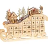 Boutique de Noël Advent*Table Piece, Ornament, Wooden Advent Calendar
