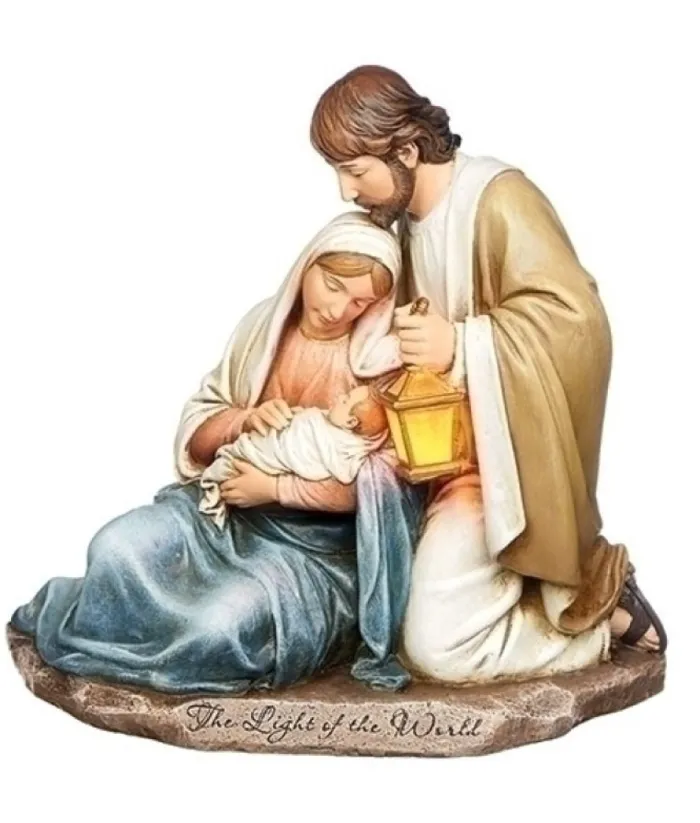 Boutique de Noël Usb & Led*Table Piece, The Holy Family, With Functioning Lantern, 1 Piece