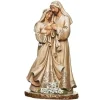 Boutique de Noël Religion*Table Piece, The Holy Family, With Wood Grain Finish