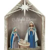 Boutique de Noël Usb & Led*Table Piece, The Holy Family In Wood, With Illumination