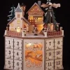 Boutique de Noël Usb & Led*Table Piece, Wooden German Style Advent Calendar