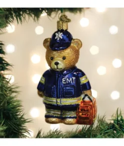 Boutique de Noël Varied Shapes*Teddy Bear Glass Ornament