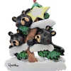 Boutique de Noël Enchanted Forest*Three Bears Family On Tree