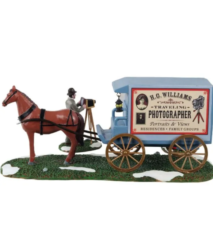 Boutique de Noël Lemax Villages*Traveling Photographer With Wagon, Set Of 3 Figurines