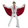 Boutique de Noël Music*Tree Decor, Elvis , The King Of Rock And Roll, In White Jumpsuit And Red Cape