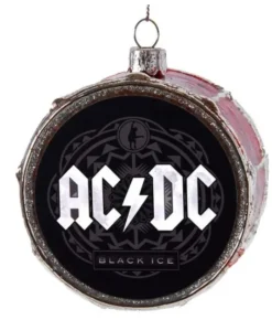 Boutique de Noël Miscellaneous*Tree Ornament, Ac/Dc'S Classic Drum, "Black Ice"