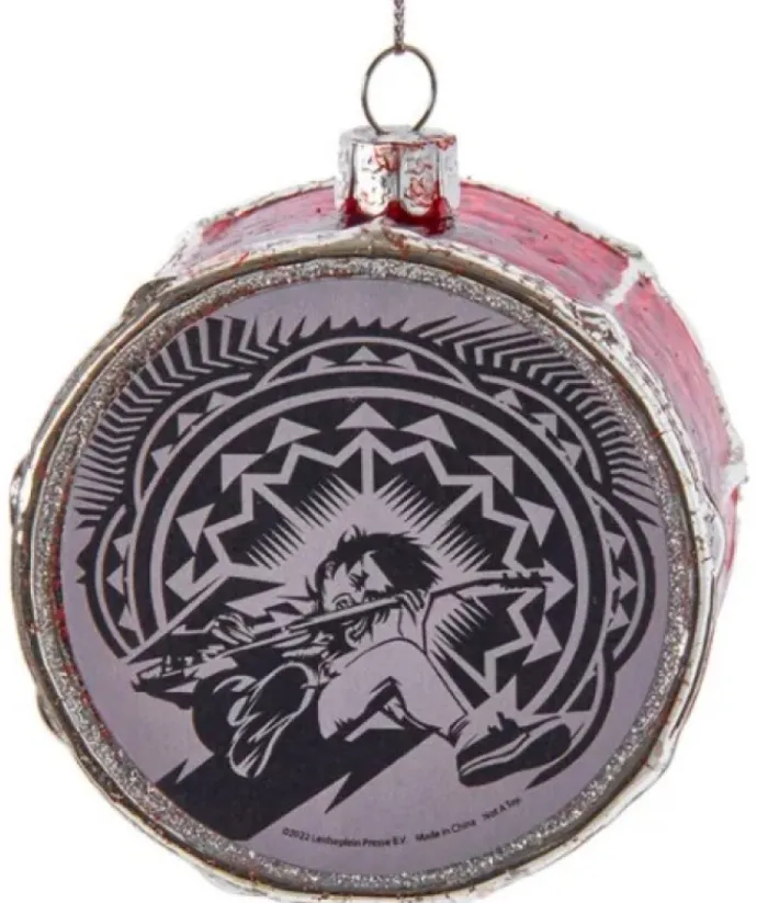 Boutique de Noël Miscellaneous*Tree Ornament, Ac/Dc'S Classic Drum, "Black Ice"