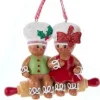 Boutique de Noël Ginger Bread & Candy Shoppe*Tree Ornament, Gingerbread Couple On Rolling Pin