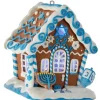 Boutique de Noël Ginger Bread & Candy Shoppe*Tree Ornament, Hanukkah Gingerbread House, Led Illumination