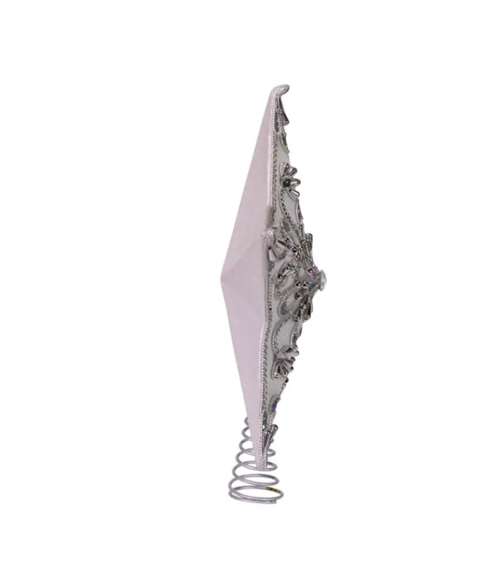 Boutique de Noël Winter Wonderland*Treetop Decoration, Silver Star