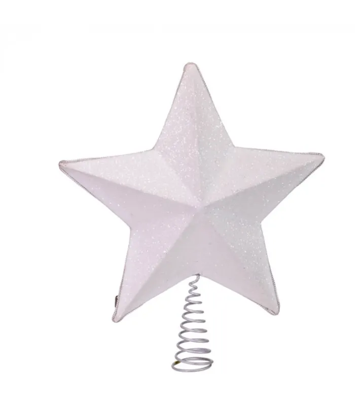 Boutique de Noël Winter Wonderland*Treetop Decoration, Silver Star