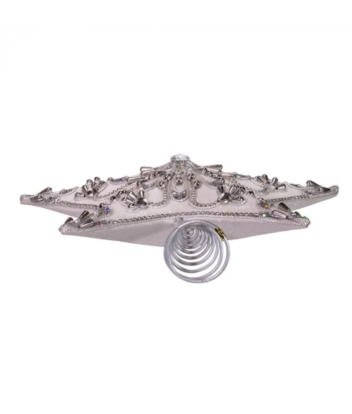 Boutique de Noël Winter Wonderland*Treetop Decoration, Silver Star