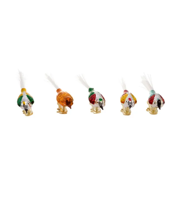 Boutique de Noël Birds & Owls*Vintage Glass Bird Clip-On Ornaments