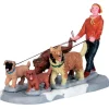 Boutique de Noël Lemax Villages*Walking The Dogs, 1 Pc